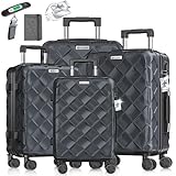 KESSER® Reisekoffer Set 4-teilig | Kofferset ABS Hartschalenkoffer mit...