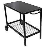 ACTIVA Grilltisch | Premium Grillwagen mit großer Abstellfläche | Servierwagen...