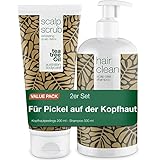 2 Produkte für fettige Haaren | Ein Tiefenreinigendes Shampoo mit Teebaumöl in...