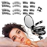 Magnetische Wimpern, 8 Paar, 3 Schichten, Wiederverwendbare Magnetische Wimpern,...