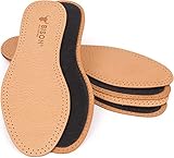 BISON Leder Schuheinlagen Schuhe 3 Paare - Einlegesohlen fur Schweißfüße und...