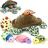 Aoriher 6 Stück Kuscheltiere Schildkröten Set - 12 Zoll Stofftiere...