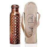 Craft Trade Trinkwasserflasche Kupfer Trinkflasche Rein Natürlich Flasche...