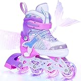 Inliner Kinder,Rollschuhe mädchen,Schuhe mit Rollen für Jungen,4 Größen...