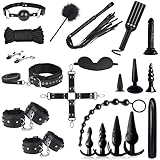 BDSM Fesseln Sex Set Perfekt Bondage Set 21 Stück,10 Analplug Anal Dildo &...