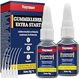 60g Gummikleber Extra Stark Wasserfest, Starke Bindung Gummi kleber Schwarz für...