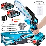 Mini Kettensäge mit Akku, 6 Zoll Akku kettensäge mit 1000W Bürstenloser Motor...