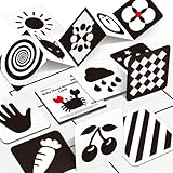 Hahaland Baby Spielzeug 0 6 Monate Kontrastkarten Baby, Kontrastbuch für...