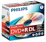 Philips DVD+R DoubleLayer 8.5GB 8x Rohlinge 5er Pack Jewelcase