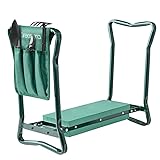 Garten-Kniebank mit Griffen, 2-in-1-Kniepolster aus weichem Schaumstoff,...