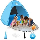 Mimajor Strandmuschel Pop Up Strandzelt, Automatisches Tragbarer Wurfzelt...