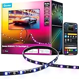 Govee TV LED Hintergrundbeleuchtung 2 Schneidbar für 32-70 Zoll TVs, RGBWIC...
