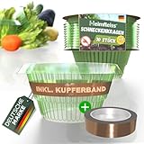 Heimfleiss® Schneckenkragen inkl. Kupferband gegen Schnecken | Schneckenschutz...