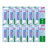 bebe Classic Lippenpflege (12 x 4,9 g), Lippenpflegestift mit Avocadoöl &...