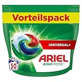 Ariel Waschmittel Pods All-in-1, Flüssigwaschmittel Kapseln 50 Waschladungen,...