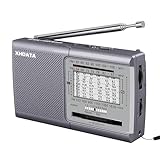 XHDATA D219 UKW/FM/AM Radio Batteriebetrieben Weltempfänger Mini Radio,Radio...