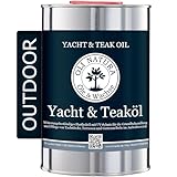 OLI-NATURA Yacht & Teaköl 1 Liter - Premium UV-Schützendes, Tiefenwirksames...