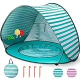 Strandmuschel Baby Pop Up Strandzelt, Baby Strand Zelt mit Mini Pool Tragbar Pop...