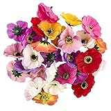 Ideen mit Herz Deko-Blüten, Kunstblumen, Blüten-Köpfe, Verschiedene Sorten,...