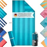 Blumtal Strandhandtuch 90x180 cm aus Mikrofaser - kompaktes und...