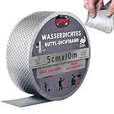 Gripko Butylband Wasserdicht 10Mx5cm – Wasserdichtes Klebeband für Rohre,...