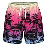 RIPT Jungen Essentials Quick Dry UV 50 Sonnenschutz Badeshorts Badehose, Rosa,...