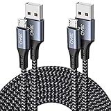 3BAO Micro USB Kabel 2Stück 1M 2M,USB to Micro Ladekabel Schnellladekabel,Nylon...