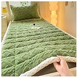 Flauschige Winter-Matratzenauflage, Plüsch, Dicker Samt, weich, warm,...