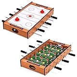 COSTWAY 2 in 1 Spieltisch, Multifunktionsspieltisch aus Holz, Multi-Spieltisch,...