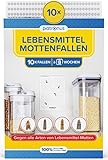 Lebensmittelmotten-Falle [10 Stück Vorteilspack] - Mottenfalle gegen...