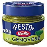 Barilla Pesto alla Genovese, 8x90g, glutenfreie Pasta-Sauce, Basilikum