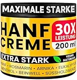 HANF CREME EXTRA STARK 200ml | Wirkt gegen Rückenbeschwerden & Muskelkater,...