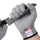 flintronic Schnittfeste Handschuhe, 1 Paar Schnittschutzhandschuhe küche,...