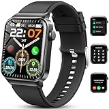 Smartwatch Herren Damen mit Telefonfunktion 1,85' Voll Touch Smart Watch...