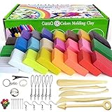 CiaraQ Polymer Clay - 24 Farben 600g/1.32lb Ofen Backen Set, Nontoxic DIY Kinder...