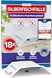 Patronus Silberfischfalle [18 Stück] - Monitoring-Klebefalle mit giftfreiem...