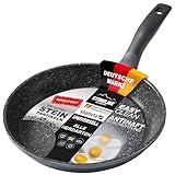 STONELINE Bratpfanne 26cm, Pfanne Induktion geeignet, Pfanne mit echten...