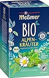 Meßmer Bio Alpenkräuter | 100% natürliche Zutaten | 20 Teebeutel | Vegan |...