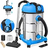 MASKO® Industriestaubsauger Staubsauger Nass Trocken Sauger Edelstahl 2300W +...