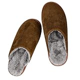 riemot Herren Hausschuhe Warm Plüsch Winter Pantoffeln Weiche Atmungsaktive...
