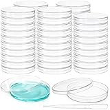 Lawei 50 Stück Kunststoff Petrischalen 90 mm x 15 mm Sterile...