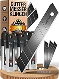 Cuttermesser Klingen 18mm – 60 Stück Universal Ersatz Blades aus SK5-Stahl...