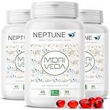 Moriveda NEPTUNE Krillöl Kapseln, 3 x 90 Softgels, 135-Tage-Vorrat, mit Omega-3...