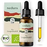 nedura® BIO Grapefruit Öl [100% NATURREIN] - Echtes Grapefruitöl - frisch,...