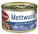 DREISTERN Mettwurst 160g I Mit Speck & Gewürzen I Herzhafte Spezialität in...