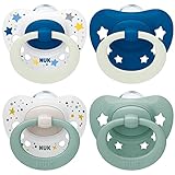 NUK Signature Day & Night Babyschnuller | 0-6 Monate | Beruhigt 95 % der Babys |...