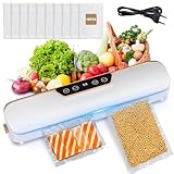 Vakuumierer,8 in 1 Stark Vakuumiergerät 80KAP Folienschweißgerät Vakuumierer...