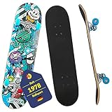 Best Sporting 30307 - Skateboard A3, Graphic Kid Octopus blue, mit ABEC 3...