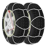vidaXL 2X Schneekette für Autoreifen 16mm SUV 4x4 Größe 450 Schneeketten