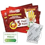 THERMOPAD Handwärmer – DAS ORIGINAL: 5 Paar Wärmepads für 12 Stunden Wärme...